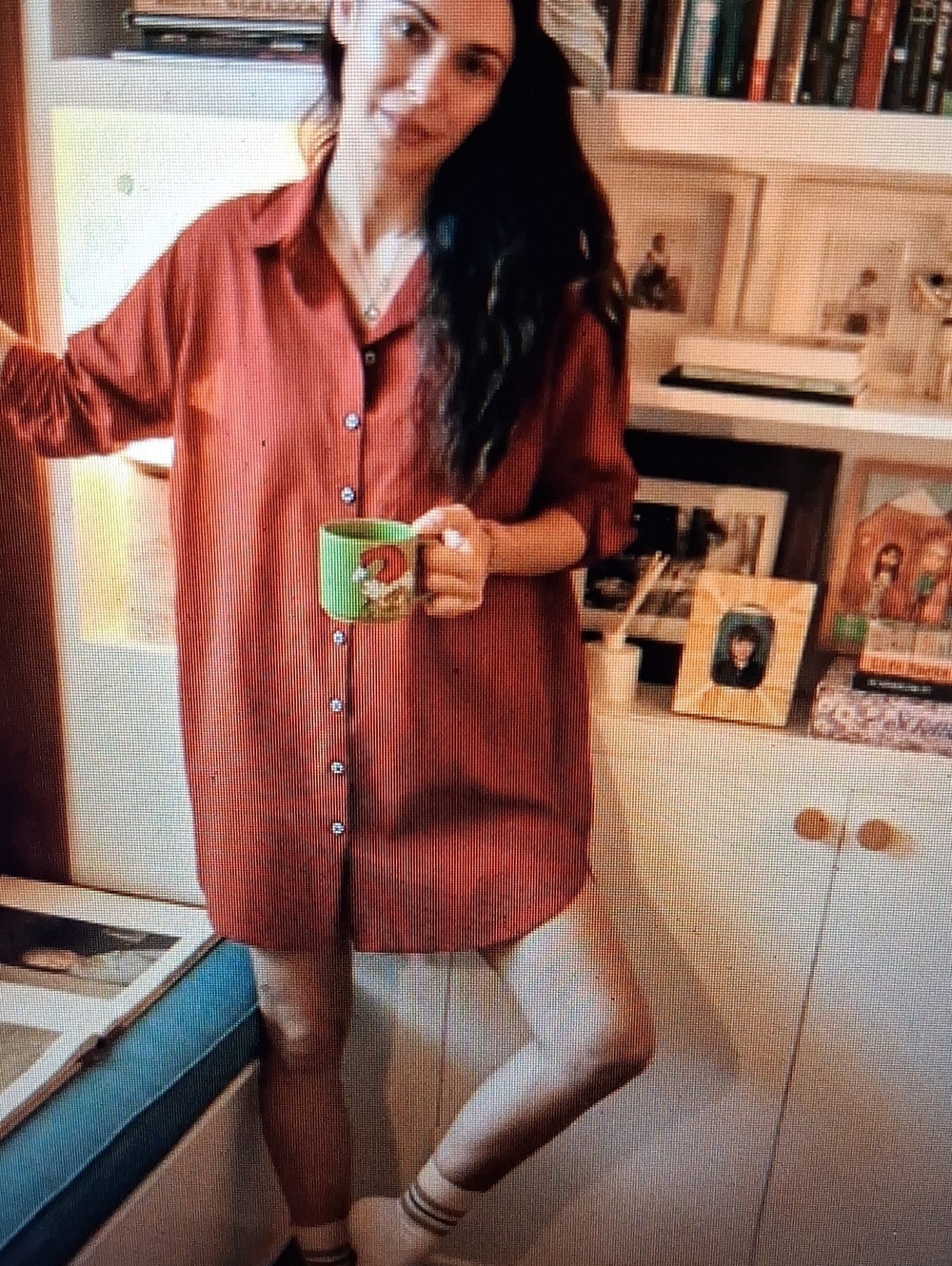 NWOT Oddbird Nese Dress / Oversized Shirt Red XS